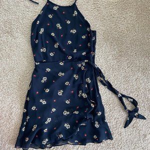 Abercrombie & Fitch Ruffle Hem Halter Dress